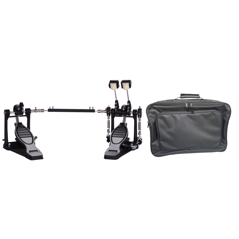 PEDAL DOBLE DE BOMBO JINBAO CON FUNDA | MÚSICA BILBAO