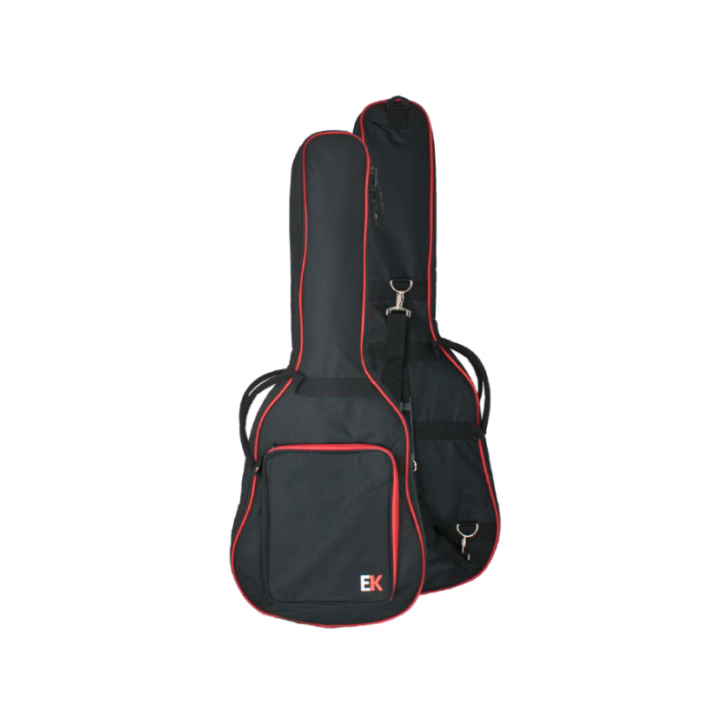 FUNDA EK PARA GUITARRA ACÚSTICA DE 15mm ROJA