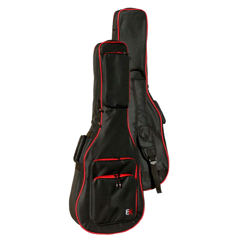 FUNDA EK PARA GUITARRA ACÚSTICA DE 30mm ROJA