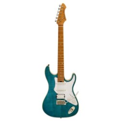 GUITARRA ELÉCTRICA ARIA ST 714-MK2-FULLERTON AZUL TRANSLÚCIDA