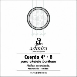4  CUERDA ADMIRA PARA UKELELE BARITONO NAILON ENTORCHADO CA504UKB