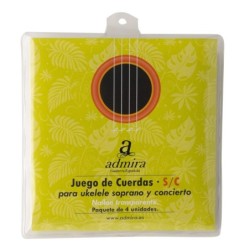 JUEGO DE CUERDAS ADMIRA PARA UKELELE SOPRANO Y CONCIERTO CA500UKSC NAILON