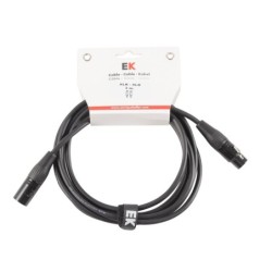CABLE EK AUDIO NEUTRIK PARA MICRÓFONO XLR/XLR 3 M | MÚSICA BILBAO
