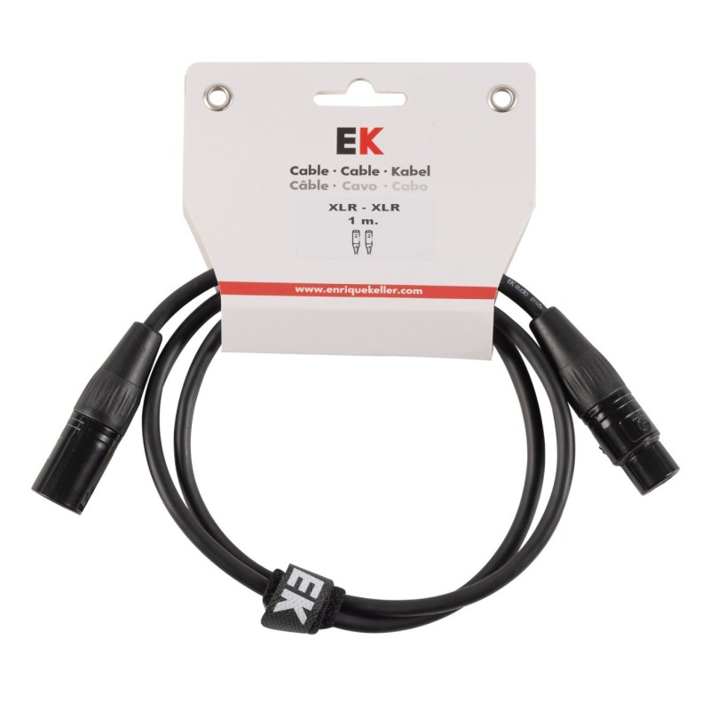CABLE EK AUDIO NEUTRIK PARA MICRÓFONO XLR/XLR 1 M | MÚSICA BILBAO