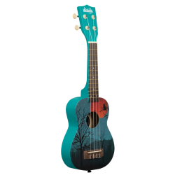 UKELELE SOPRANO SERIE UKADELIC GRAPHIC TOP LUNA