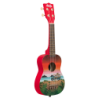 UKELELE SOPRANO SERIE UKADELIC GRAPHIC TOP SURF