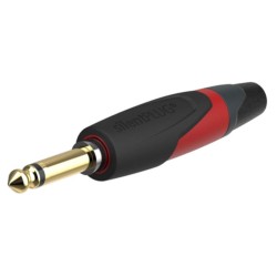jack plug, 6,3 mm, 2-pole, gold contacts, silent | MÚSICA BILBAO