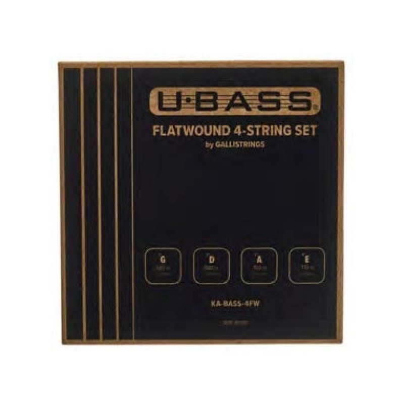 JUEGO DE CUERDAS KALA U-BASS ENTORCHADO PLANO ACERO 60/130