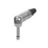jack plug, 6,3 mm, 2-pole, nickel contacts, angled | MÚSICA BILBAO