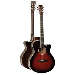 GUITARRA ACÚSTICA ELECTRIFICADA TANGLEWOOD TW4SJAVB SUPER JUMBO CUTAWAY