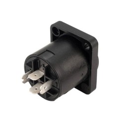 Speakon chassis connector, 4-pole, square little | MÚSICA BILBAO