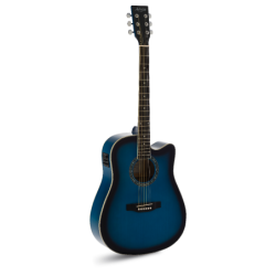 GUITARRA ACÚSTICA ADMIRA TENNESSEE AZUL SATINADA