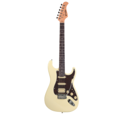 GUITARRA ELÉCTRICA PRODIPE SERIE ST83-RA STRATOCASTER BLANCO VINTAGE