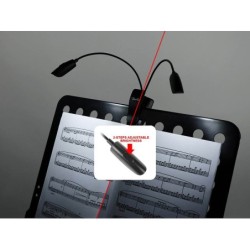 LUZ LED BOSTON PARA ATRIL 2 x 3 PILAS INCLUIDAS | MÚSICA BILBAO