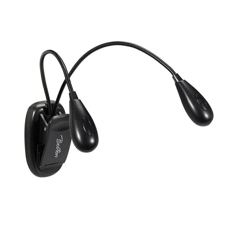 LUZ LED DOBLE BOSTON PARA ATRIL CON CABLE USB | MÚSICA BILBAO