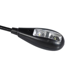 LUZ LED DOBLE BOSTON PARA ATRIL CON CABLE USB | MÚSICA BILBAO