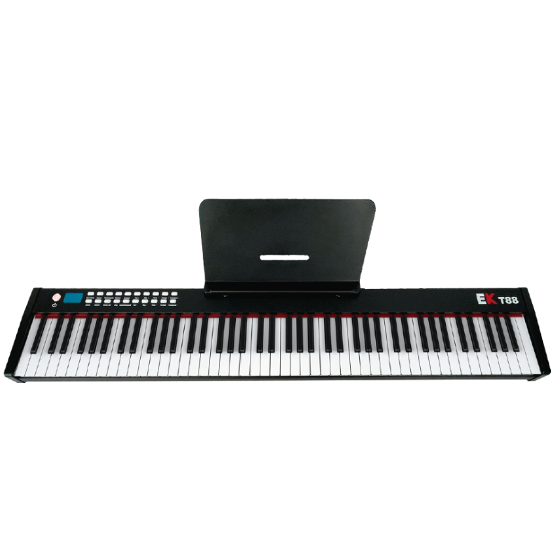 PIANO DE ESCENARIO PORTABLE CON BATERIA RECARGABLE NEGRO EK EKT88BK