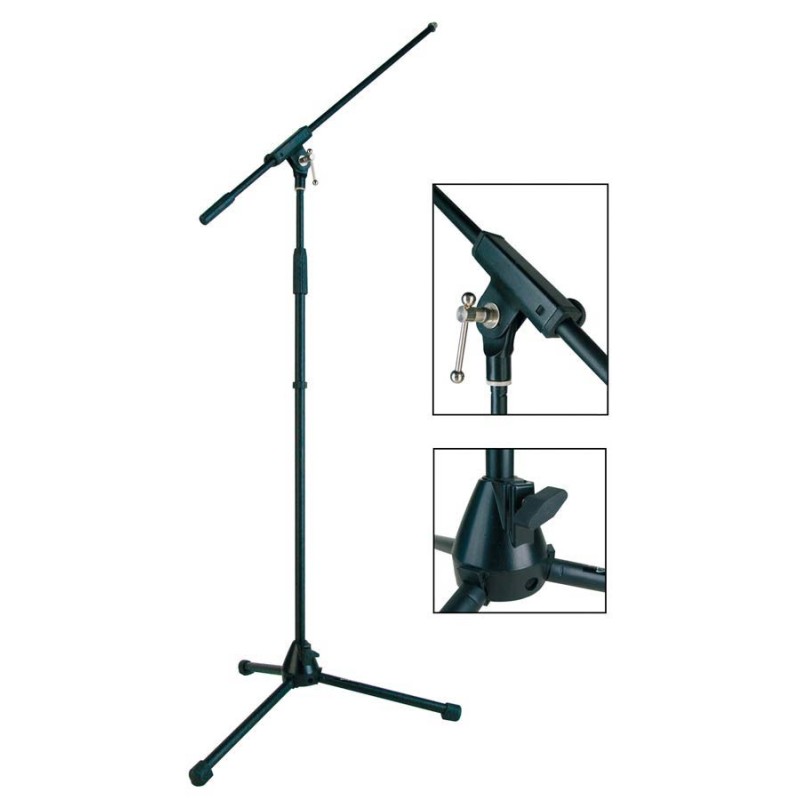SOPORTE MICRÓFONO BOSTON SERIE STAGE PRO CON BRAZO MAX 165 CM | MÚSICA BILBAO