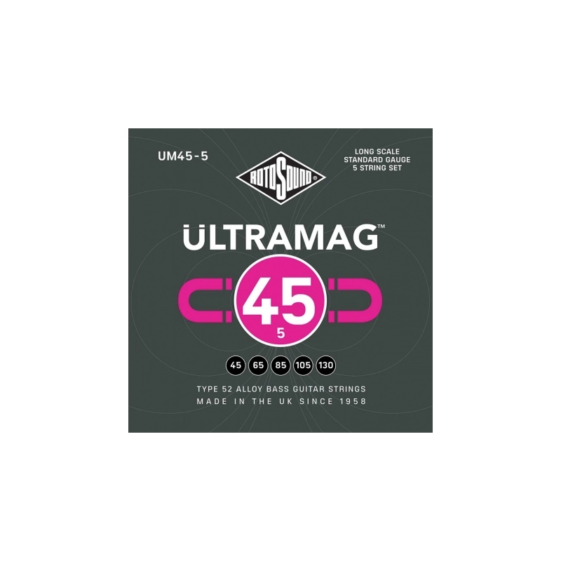 JUEGO DE CUERDAS ROTOSOUND ULTRAMAG PARA BAJO UM455