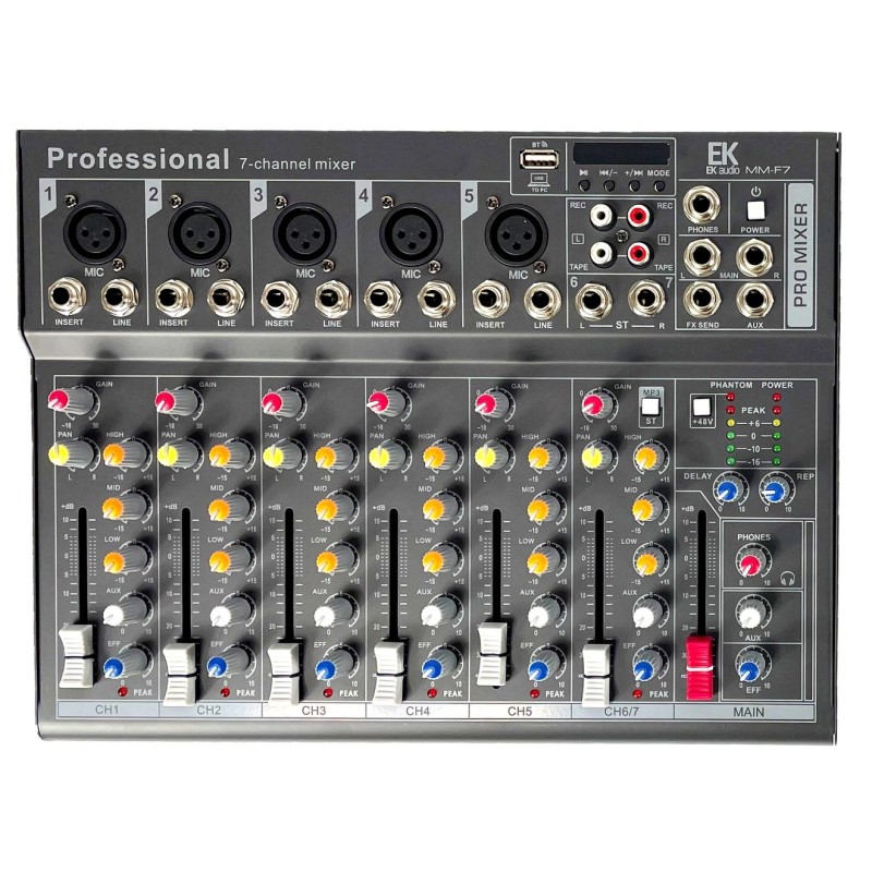 MESA DE MEZCLAS CON EFECTOS EK AUDIO MMF7 | MÚSICA BILBAO