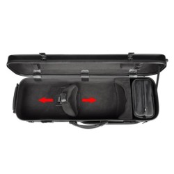 Estuche violín 4/4 Leonardo PVC 22kg negro | MÚSICA BILBAO