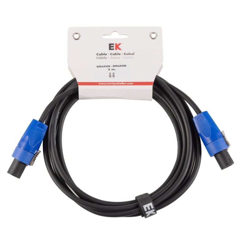 CABLE EK AUDIO PARA COLUMNAS SPEAKON-SPEAKON 3 M