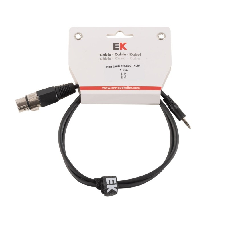 CABLE EK AUDIO MINI JACK STEREO-XLR HEMBRA 1M