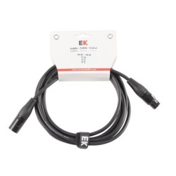 CABLE EK AUDIO NEUTRIK PARA MICRÓFONO XLR/XLR 3 M