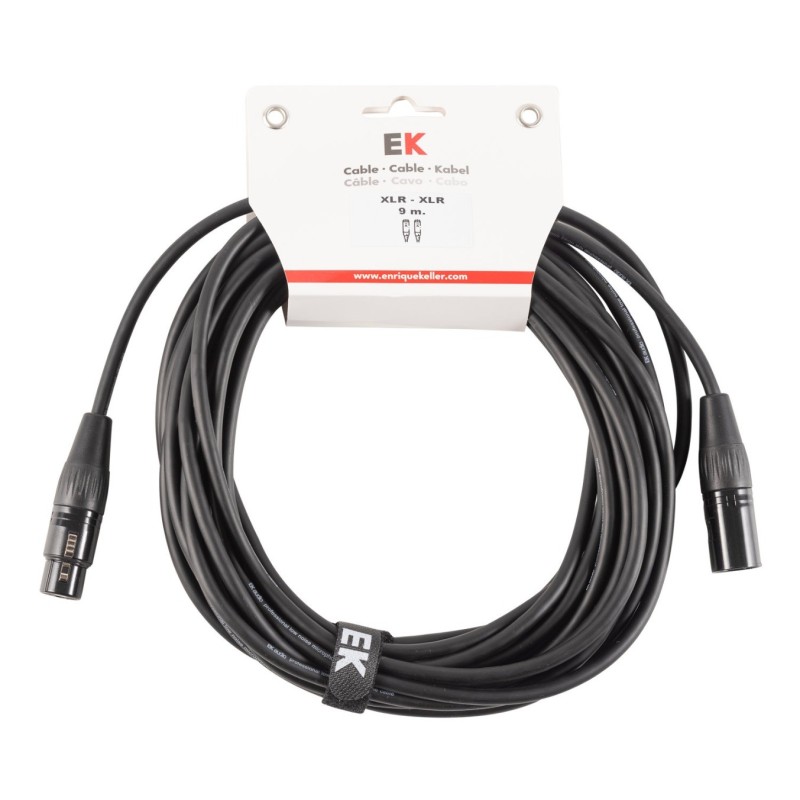 CABLE EK AUDIO NEUTRIK PARA MICRÓFONO XLR/XLR 9 M