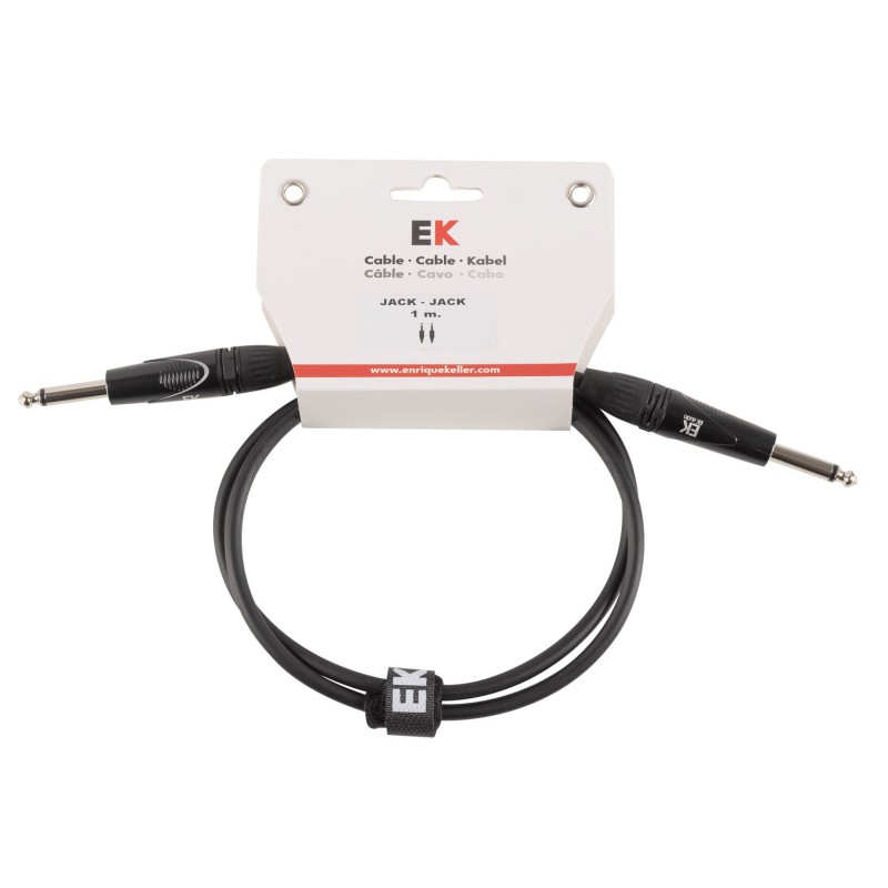 CABLE EK AUDIO PARA GUITARRA JACK-JACK 1 M