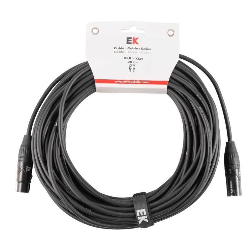 CABLE EK AUDIO PARA MICRÓFONO XLR - XLR 20 M