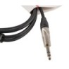 CABLE EK AUDIO JACK STEREO - JACK MONO X 2 METÁLICO 1,5 M