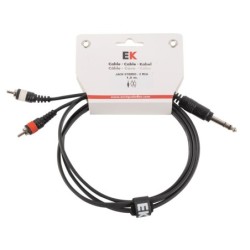 CABLE EK AUDIO JACK STEREO - RCA 1,5 M