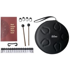 MINI TONGUE DRUM DE 6” - 8 NOTAS LOTUS DISPLAY VERDE