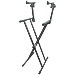 SOPORTE CON PERFIL DOBLE DE DOS ALTURAS PARA DOS TECLADOS CON SISTEMA DE  SEGURIDAD