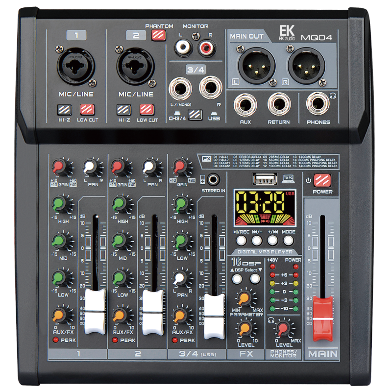 MESA DE MEZCLAS EK CON EFECTOS MQ