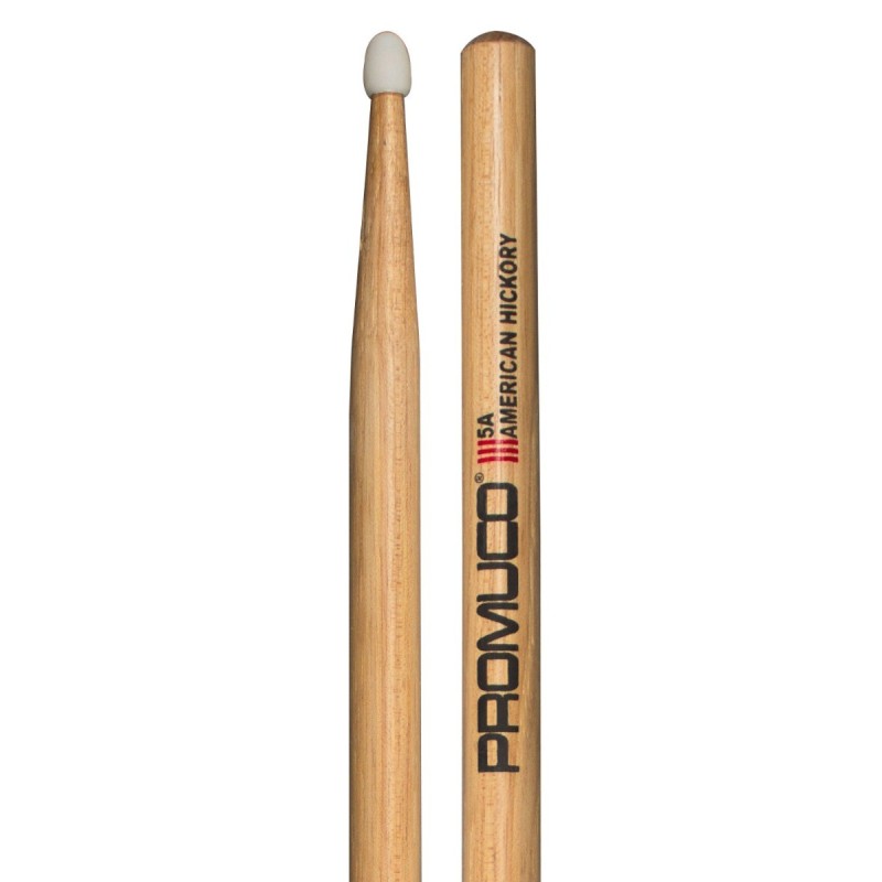 BAQUETAS PROMUCO PREMIUM HICKORY (NOGAL) NYLON 5A