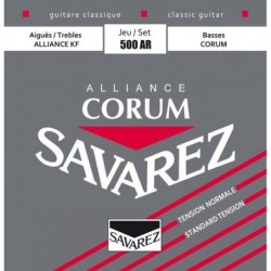 JUEGO DE CUERDAS SAVAREZ PARA GUITARRA CLÁSICA ALLIANCE CORUM ROJA