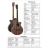 GUITARRA ACÚSTICA TANGLEWOOD TRU4CEAE SUPER FOLK CON CUTAWAY