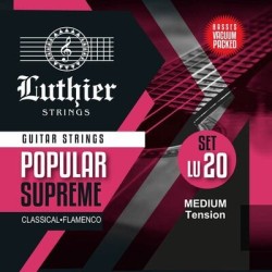 JUEGO DE CUERDAS LUTHIER POPULAR SUPREME MEDIA TENSIÓN | MÚSICA BILBAO