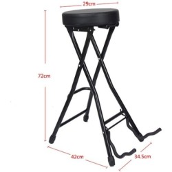 BANQUETA PLEGABLE EK CON SOPORTE DE GUITARRA