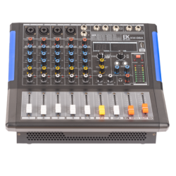 MESA DE MEZCLAS EK AUDIO AMPLIFICADA Y CON EFECTOS KW06A | MÚSICA BILBAO