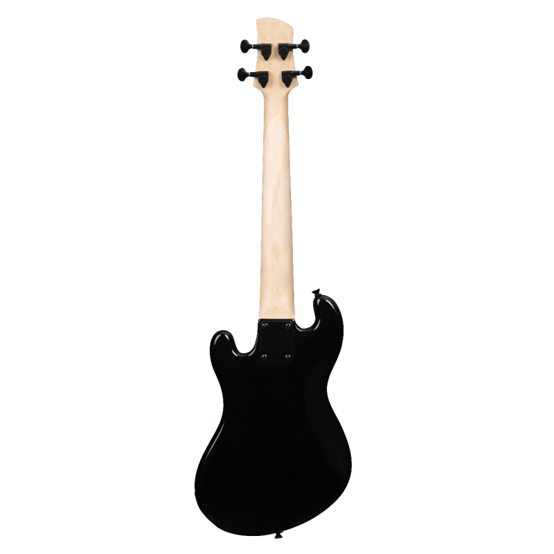 UKELELE KALA U-BASS DE CUERPO MACIZO ROJO DE 4 CUERDAS