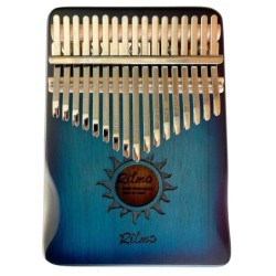 KALIMBA DE CAOBA DE 17 NOTAS AZUL | MÚSICA BILBAO