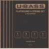 string set for ukulele bass, flatwound chrome stee | MÚSICA BILBAO