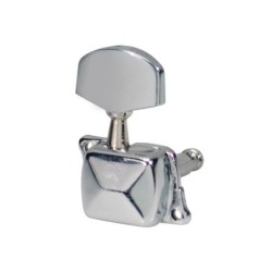 CLAVIJERO BOSTON PARA GUITARRA 3+3 METAL CON TAPA CROMO