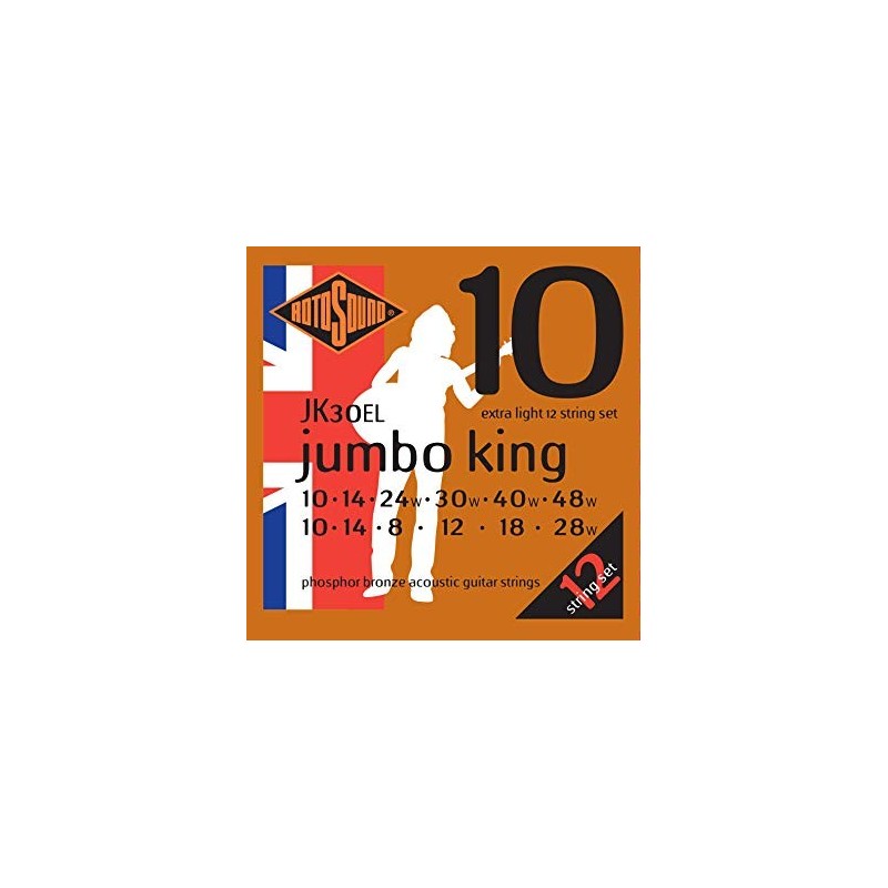 JUEGO DE CUERDAS ROTOSOUND PARA GUITARRA ACÚSTICA 12 CUERDAS | MÚSICA BILBAO