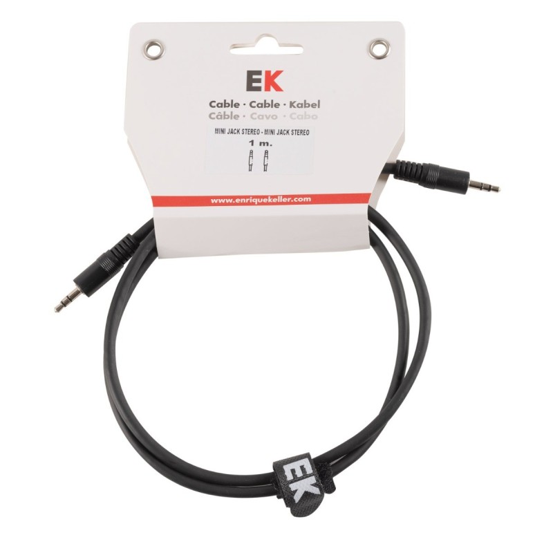 CABLE EK AUDIO MINI JACK STEREO - MINI JACK STEREO 1 M | MÚSICA BILBAO