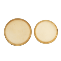 JUEGO DE PARCHES DE PIEL PARA BONGOS JINBAO 7,5 " + 8,5" | MÚSICA BILBAO