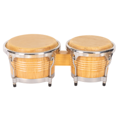 BONGO JINBAO CON PARCHES DE PIEL DE 7,5" x 8,5" | MÚSICA BILBAO